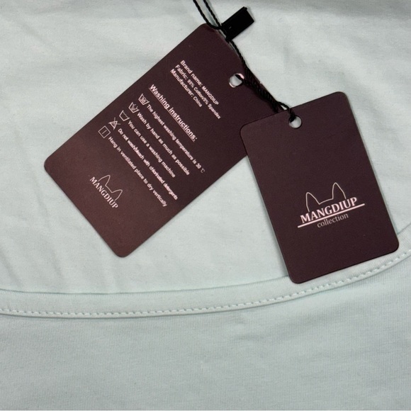 Mangdiup size XXL light blue t-shirt. NWT, in perfect condition comfy shirt! - Picture 9 of 10